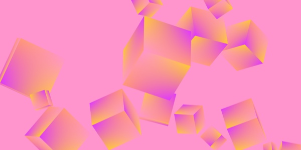 Random Cubes  abstract background